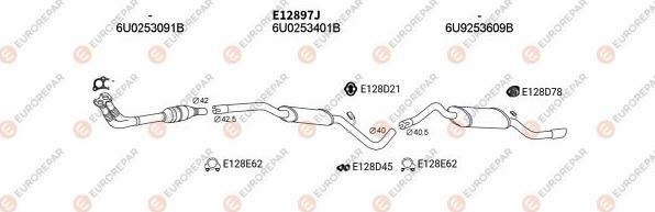 EUROREPAR EXH102798 - Система випуску ОГ avtolavka.club