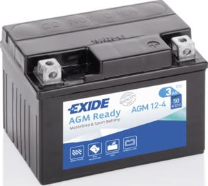 Exide AGM12-4 - Стартерна акумуляторна батарея, АКБ avtolavka.club
