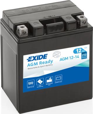 Exide AGM12-14 - Стартерна акумуляторна батарея, АКБ avtolavka.club