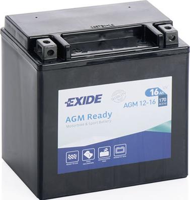 Exide AGM12-16 - Стартерна акумуляторна батарея, АКБ avtolavka.club