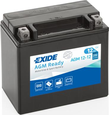 Exide AGM12-12 - Стартерна акумуляторна батарея, АКБ avtolavka.club