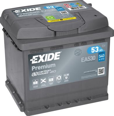 Exide EA530 - Стартерна акумуляторна батарея, АКБ avtolavka.club