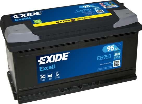 Exide EB950 - Стартерна акумуляторна батарея, АКБ avtolavka.club