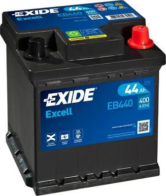 Exide EB440 - Стартерна акумуляторна батарея, АКБ avtolavka.club