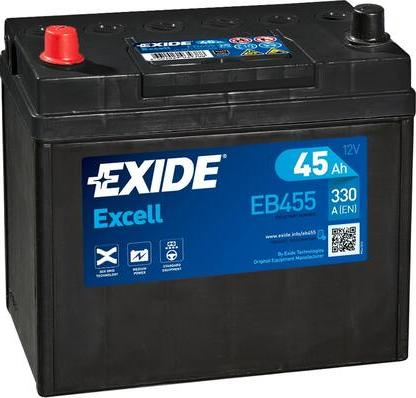 Exide EB455 - Стартерна акумуляторна батарея, АКБ avtolavka.club