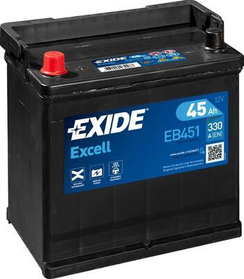Exide EB451 - Стартерна акумуляторна батарея, АКБ avtolavka.club