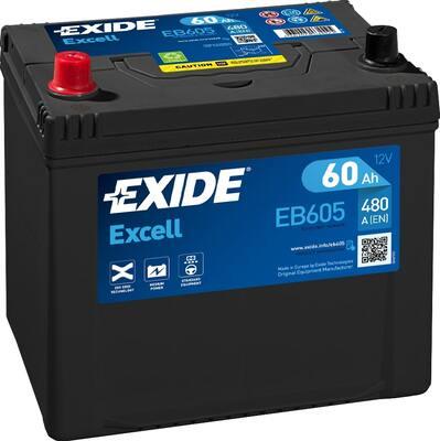 Exide EB605 - Стартерна акумуляторна батарея, АКБ avtolavka.club
