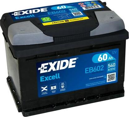 Exide EB602 - Стартерна акумуляторна батарея, АКБ avtolavka.club