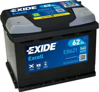 Exide EB621 - Стартерна акумуляторна батарея, АКБ avtolavka.club
