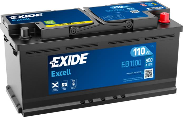 Exide EB1100 - Стартерна акумуляторна батарея, АКБ avtolavka.club