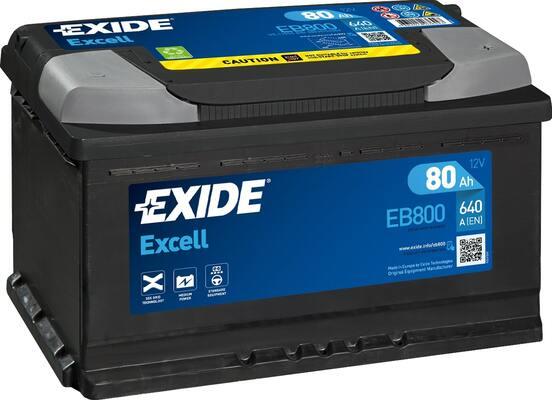 Exide EB800 - Стартерна акумуляторна батарея, АКБ avtolavka.club