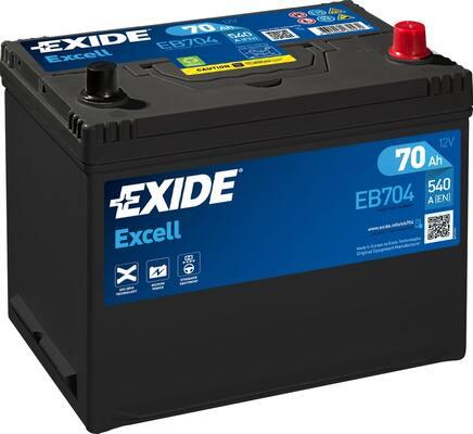 Exide EB704 - Стартерна акумуляторна батарея, АКБ avtolavka.club