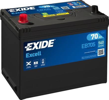 Exide EB705 - Стартерна акумуляторна батарея, АКБ avtolavka.club