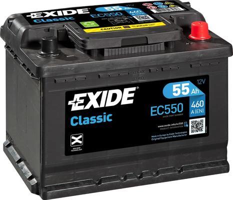Exide EC550 - Стартерна акумуляторна батарея, АКБ avtolavka.club
