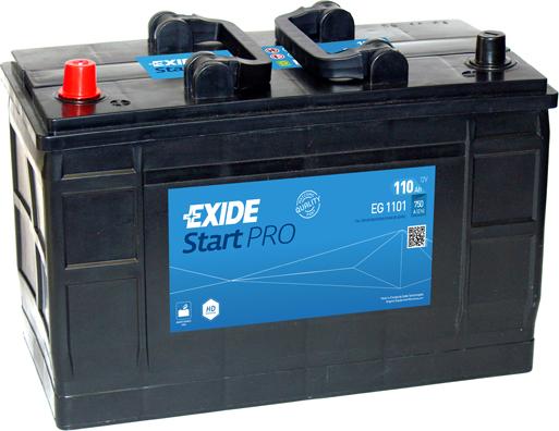 Exide EG1101 - Стартерна акумуляторна батарея, АКБ avtolavka.club