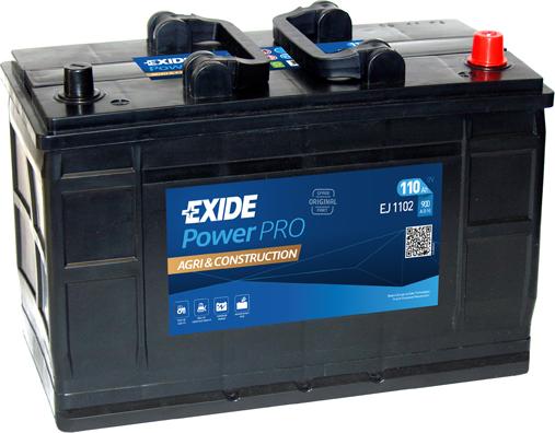 Exide EJ1102 - Стартерна акумуляторна батарея, АКБ avtolavka.club