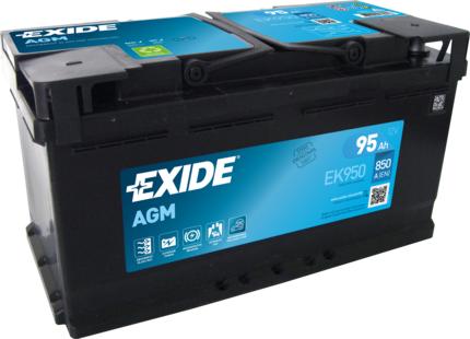 Exide EK950 - Стартерна акумуляторна батарея, АКБ avtolavka.club