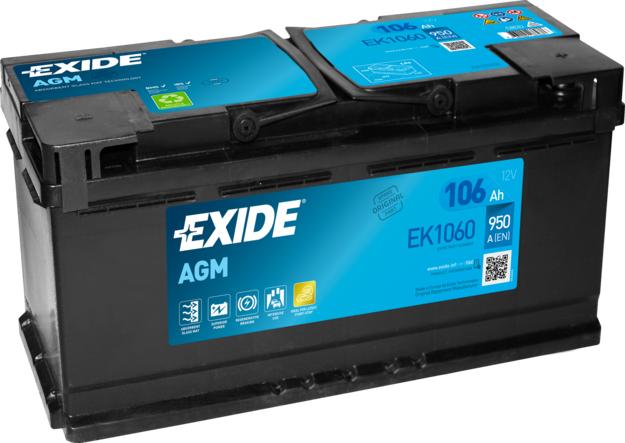 Exide EK1060 - Стартерна акумуляторна батарея, АКБ avtolavka.club