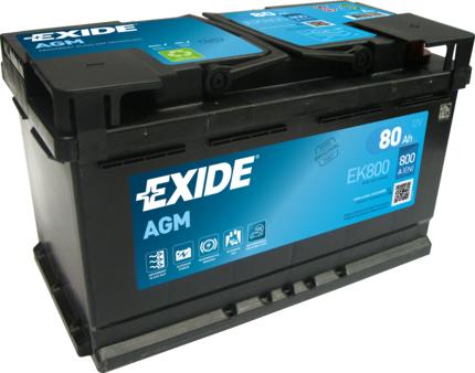 Exide EK800 - Стартерна акумуляторна батарея, АКБ avtolavka.club