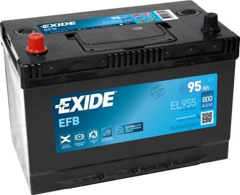 Exide EL955 - Стартерна акумуляторна батарея, АКБ avtolavka.club
