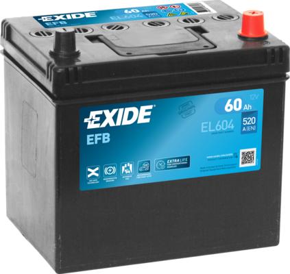 Exide EL604 - Стартерна акумуляторна батарея, АКБ avtolavka.club