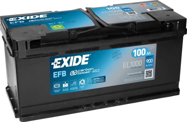 Exide EL1000 - Стартерна акумуляторна батарея, АКБ avtolavka.club