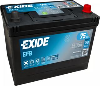 Exide EL754 - Стартерна акумуляторна батарея, АКБ avtolavka.club