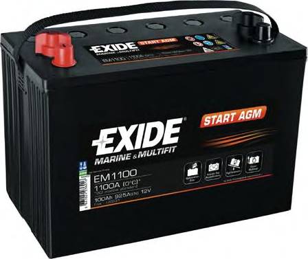 Exide EM1100 - Стартерна акумуляторна батарея, АКБ avtolavka.club