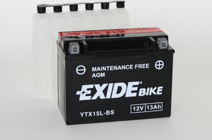 Exide YTX15L-BS - Стартерна акумуляторна батарея, АКБ avtolavka.club