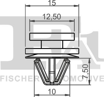 FA1 41-40003.5 - Зажим, молдинг / захисна накладка avtolavka.club