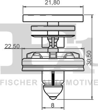 FA1 11-40022.25 - Комплект кліпс, внутрішнє оздоблення салону avtolavka.club