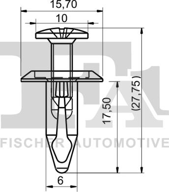 FA1 13-30003.5 - Зажим, молдинг / захисна накладка avtolavka.club