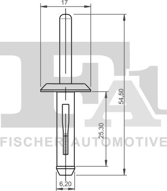 FA1 25-20001.5 - Зажим, молдинг / захисна накладка avtolavka.club