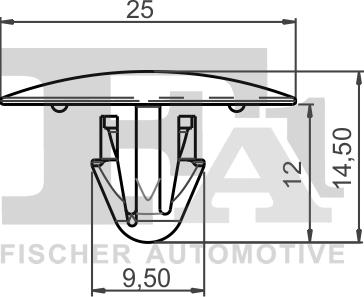 FA1 21-10025.5 - Зажим, молдинг / захисна накладка avtolavka.club