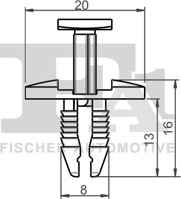 FA1 21-20009.25 - Зажим, молдинг / захисна накладка avtolavka.club