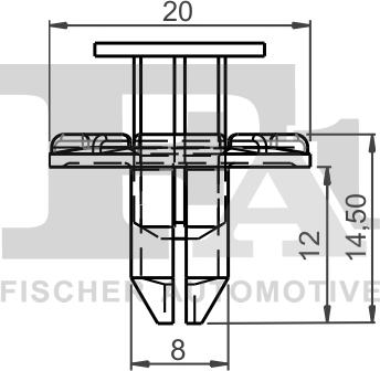 FA1 75-30008.10 - Зажим, молдинг / захисна накладка avtolavka.club