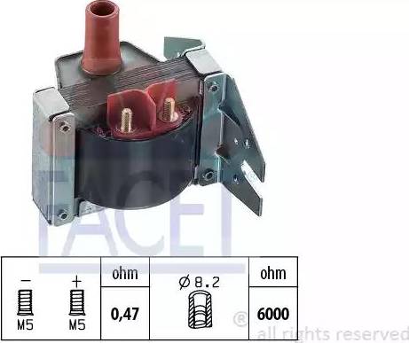 FACET 9.6072 - Котушка запалювання avtolavka.club