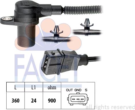 FACET 9.0559 - Датчик імпульсів, колінчастий вал avtolavka.club