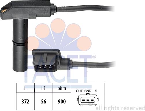 FACET 9.0048 - Датчик імпульсів, колінчастий вал avtolavka.club