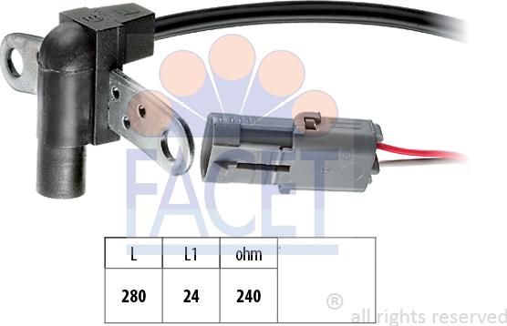 FACET 9.0023 - Датчик імпульсів, колінчастий вал avtolavka.club