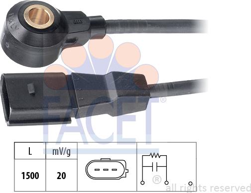 FACET 9.3038 - Датчик детонації avtolavka.club