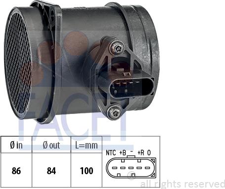 FACET 10.1194 - Датчик потоку, маси повітря avtolavka.club