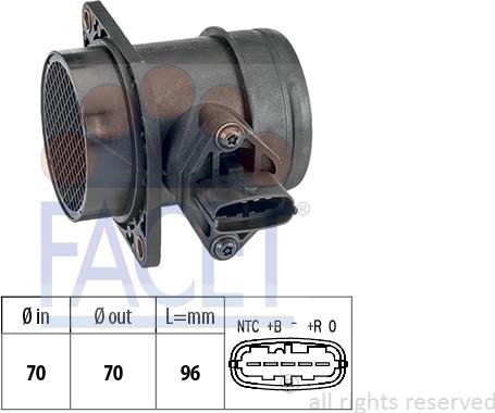 FACET 10.1159 - Датчик потоку, маси повітря avtolavka.club