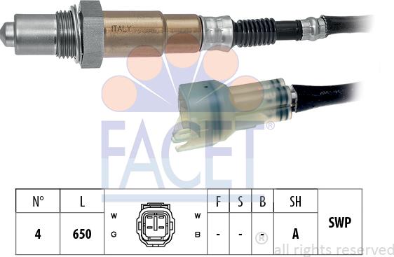 FACET 10.8563 - Лямбда-зонд, датчик кисню avtolavka.club