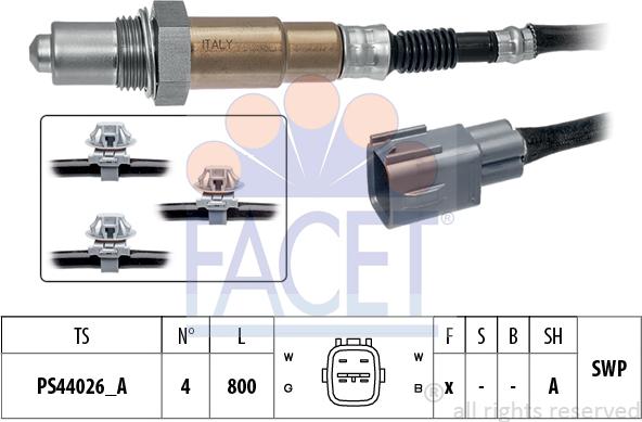 FACET 10.8525 - Лямбда-зонд, датчик кисню avtolavka.club