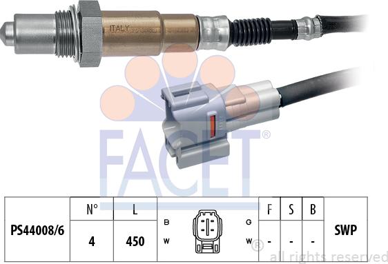 FACET 10.8092 - Лямбда-зонд, датчик кисню avtolavka.club