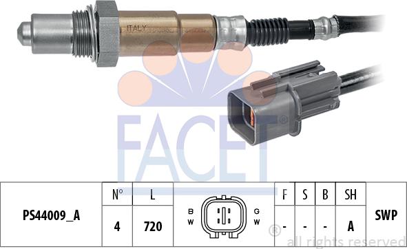 FACET 10.8345 - Лямбда-зонд, датчик кисню avtolavka.club