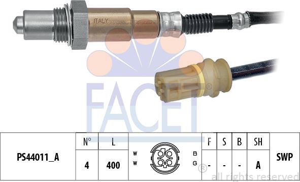 FACET 10.8330 - Лямбда-зонд, датчик кисню avtolavka.club