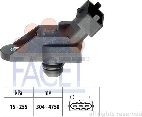 FACET 10.3014 - Датчик тиску повітря, висотний коректор avtolavka.club