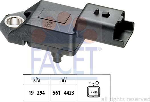 FACET 10.3337 - Датчик тиску повітря, висотний коректор avtolavka.club